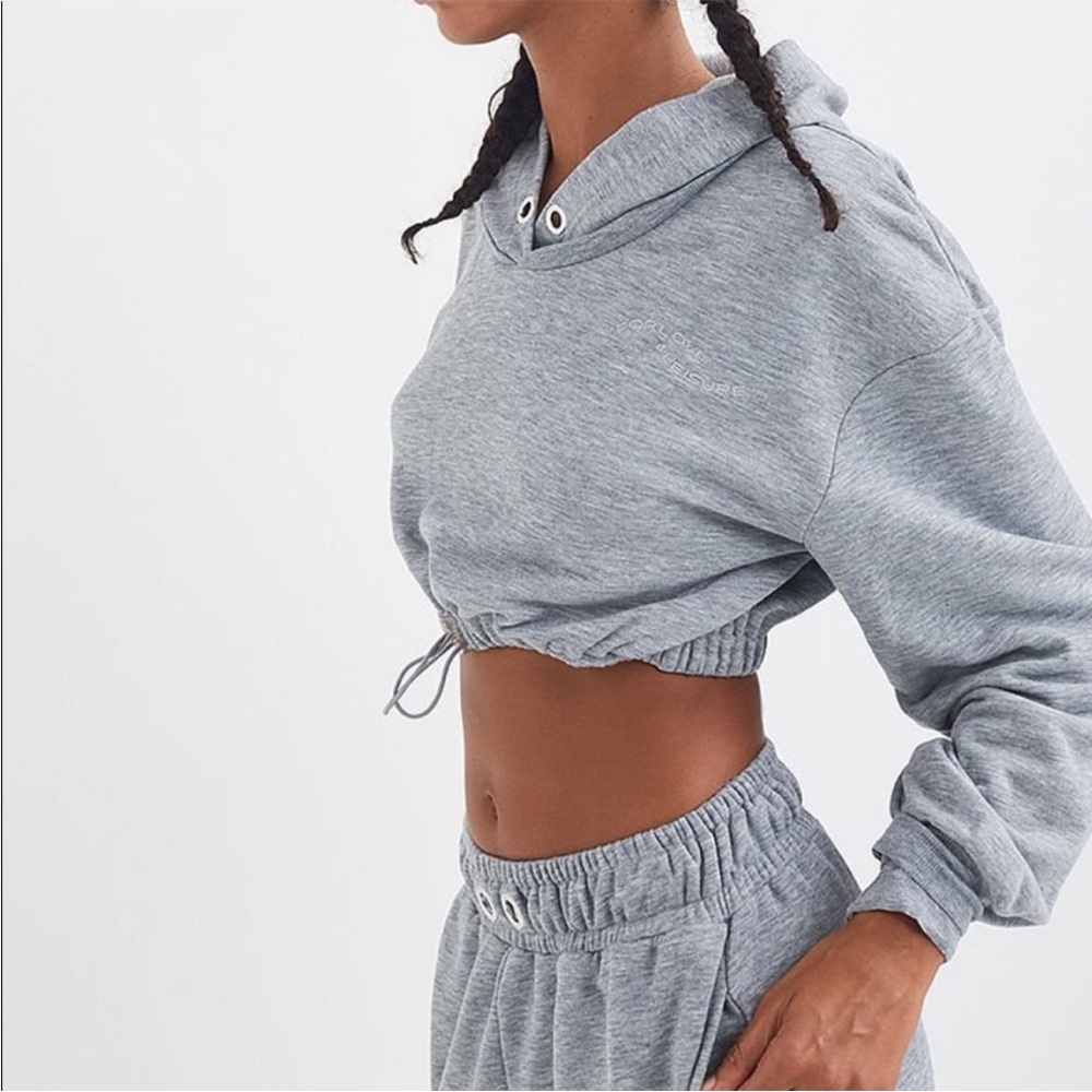 For Love And Lemons Ellie Cropped Hoodie Small - Picture 2 of 9